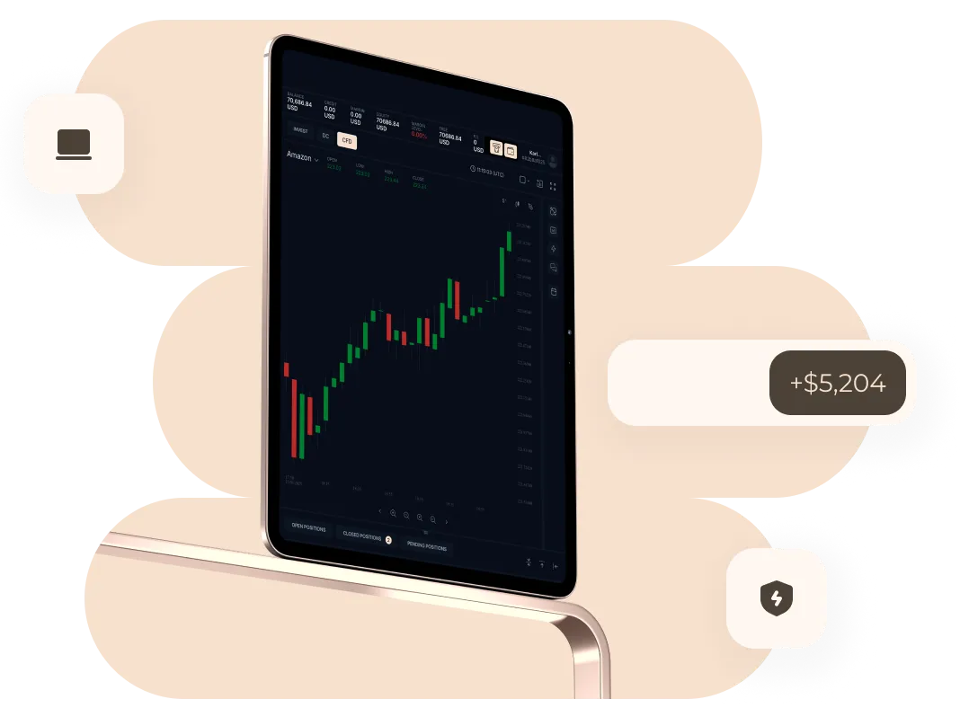 Modern plarform mockup